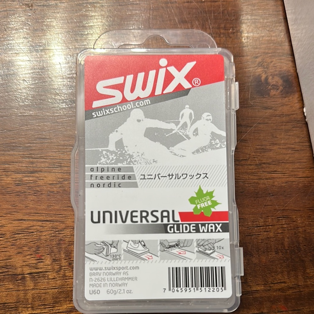 Swix Universal Glide Wax - Red and Gray